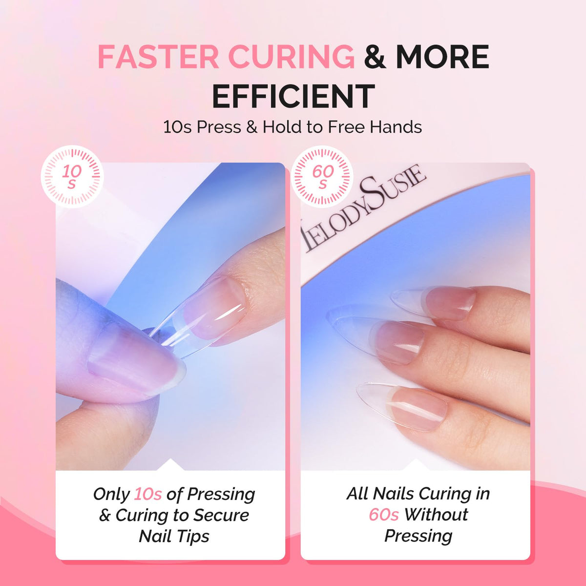 MelodySusie Solid Nail Glue Gel tube being squeezed