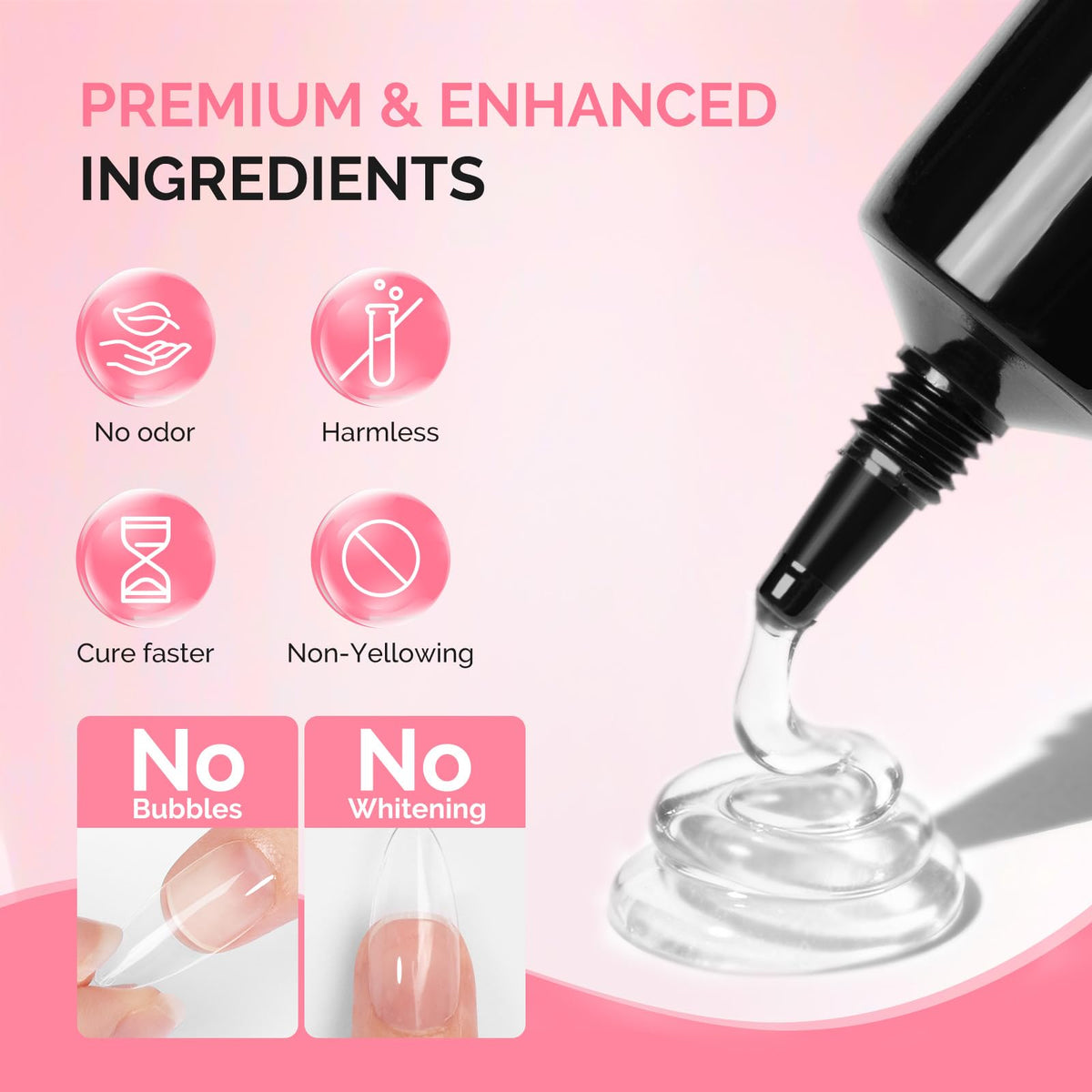 MelodySusie Solid Nail Glue Gel tube close-up