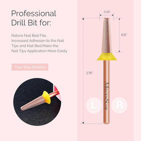 MelodySusie Tapered Barrel Nail Buffer Bit with shank size of 3/32 inch