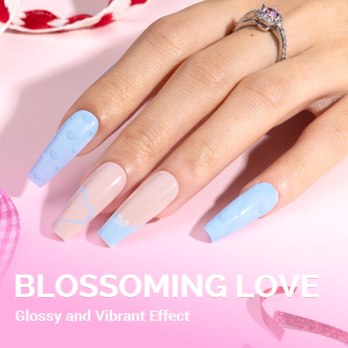 MelodySusie Thick Baby Blue Gel Nail Polish bottle side view