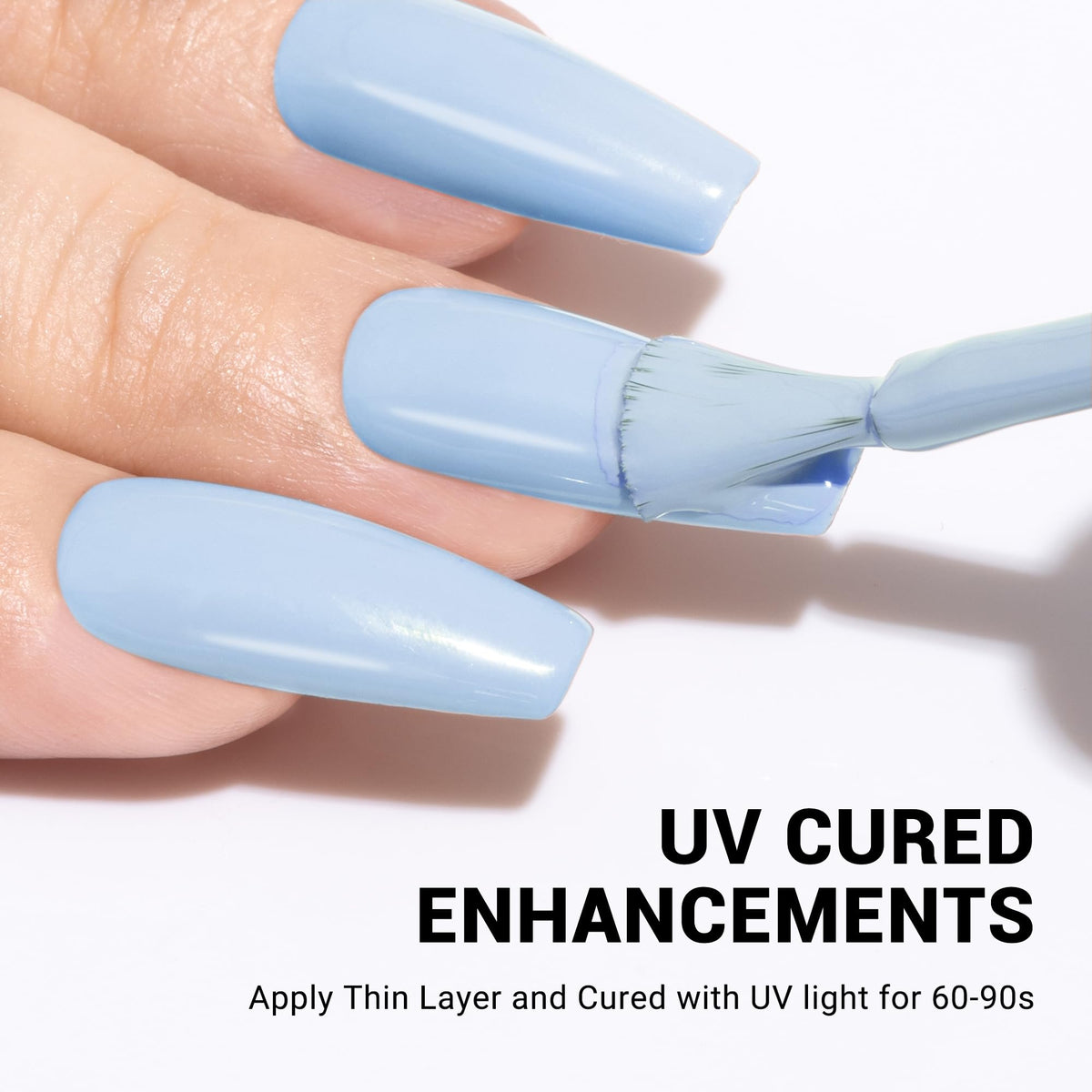 MelodySusie Thick Baby Blue Gel Nail Polish close-up of brush