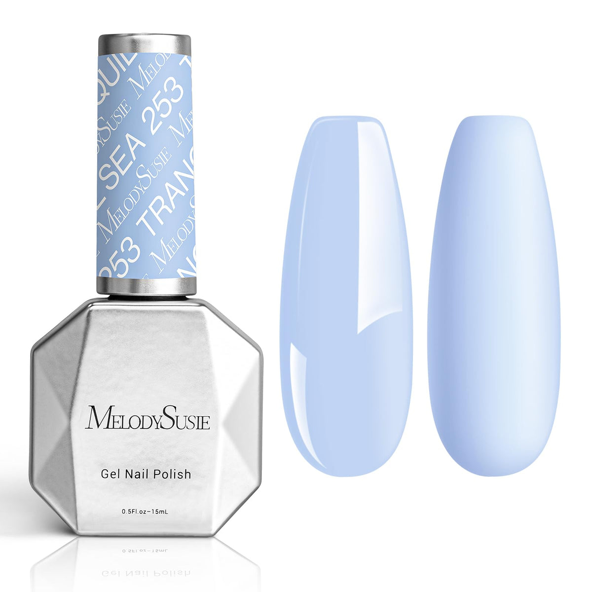 MelodySusie Thick Baby Blue Gel Nail Polish front view