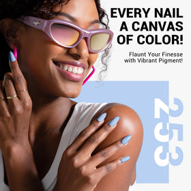 MelodySusie Thick Baby Blue Gel Nail Polish with UV lamp