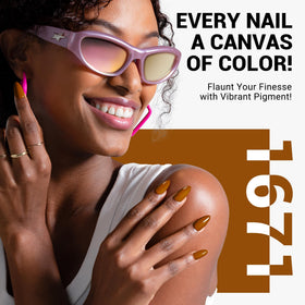 MelodySusie Thick Brown Gel Nail Polish 0.5fl oz with UV lamp