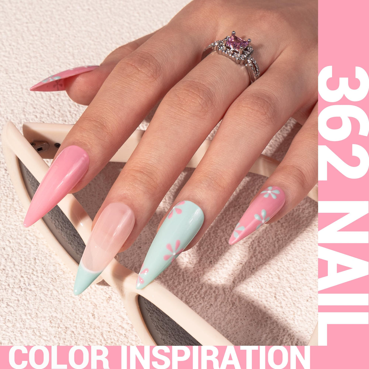 MelodySusie Thick Candy Pink Gel Nail Polish applied on nails