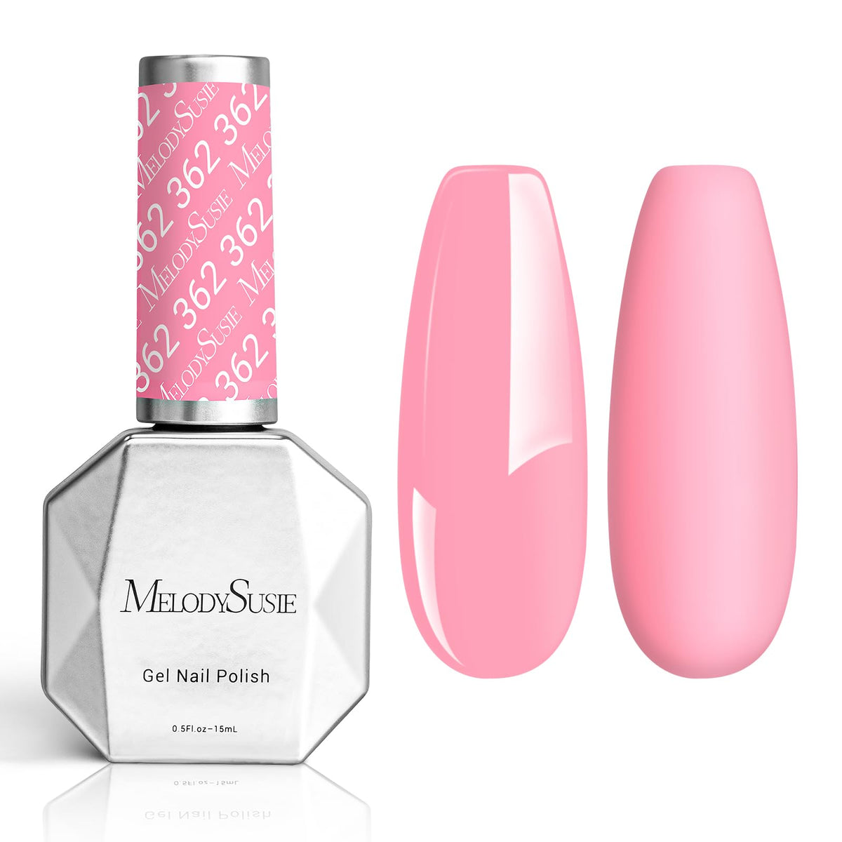 MelodySusie Thick Candy Pink Gel Nail Polish front view