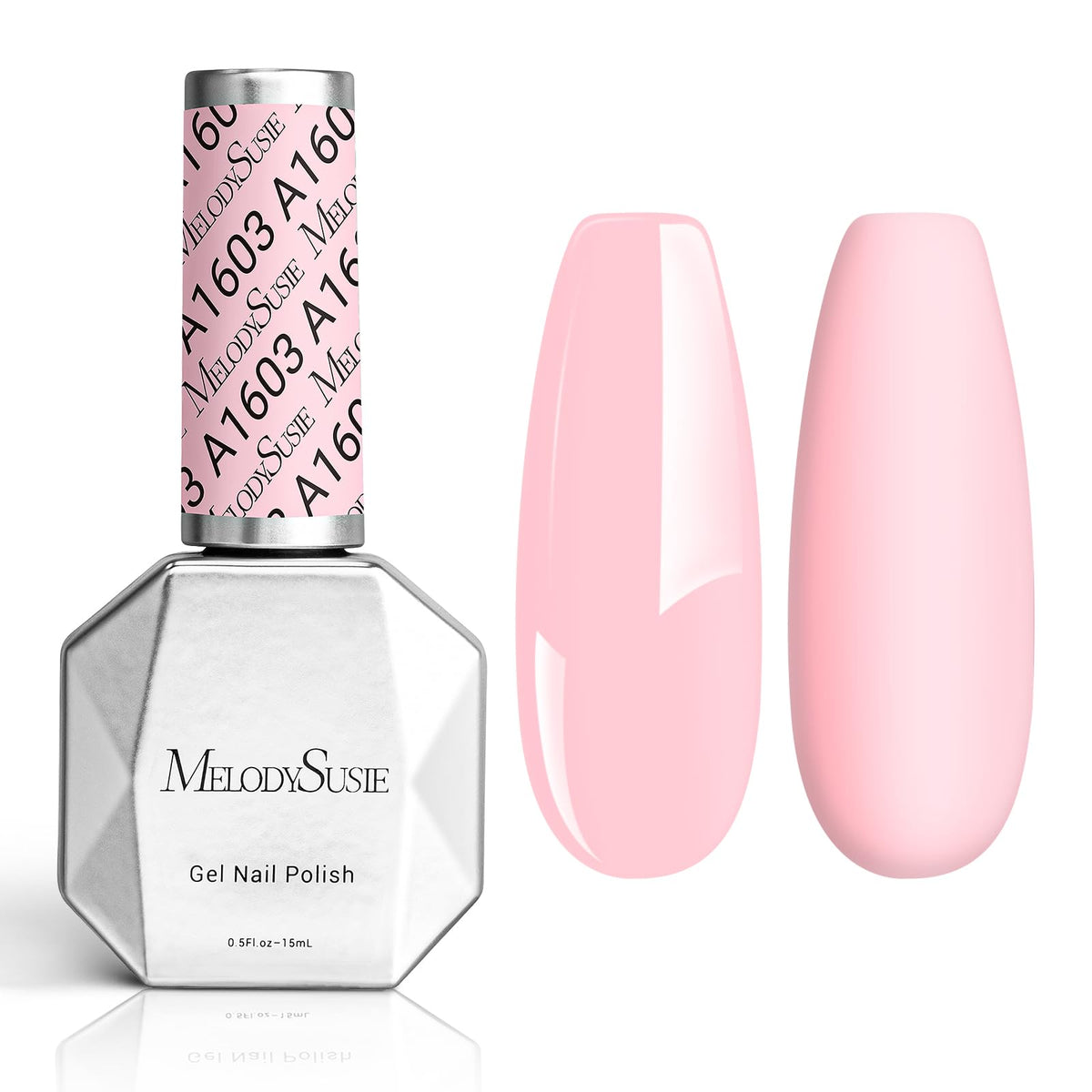 MelodySusie Thick Creamy Pink Gel Nail Polish front view