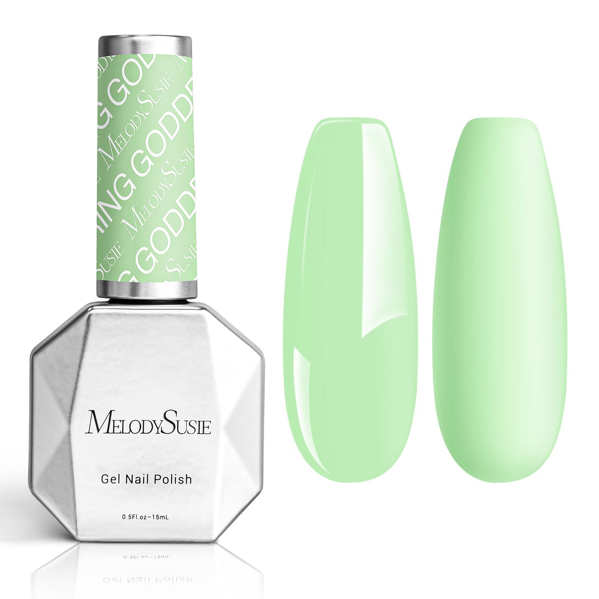 MelodySusie Thick Gel Nail Polish Funny Bunny Green front view