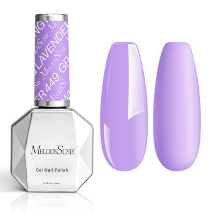 MelodySusie Thick Gel Nail Polish Lavender Purple front view