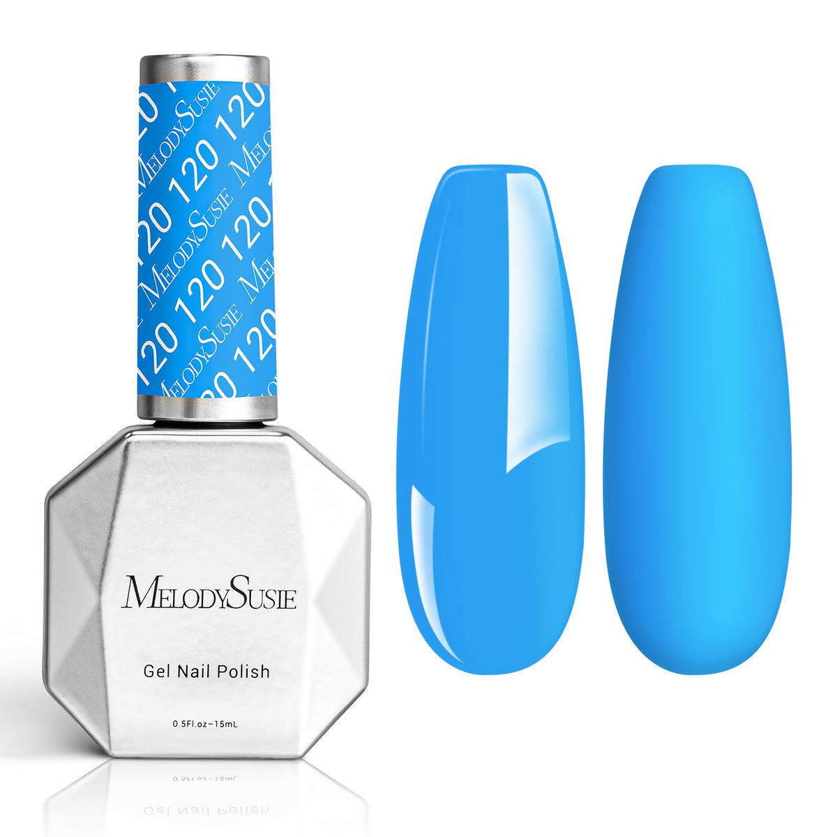 MelodySusie Thick Light Blue Gel Nail Polish front view