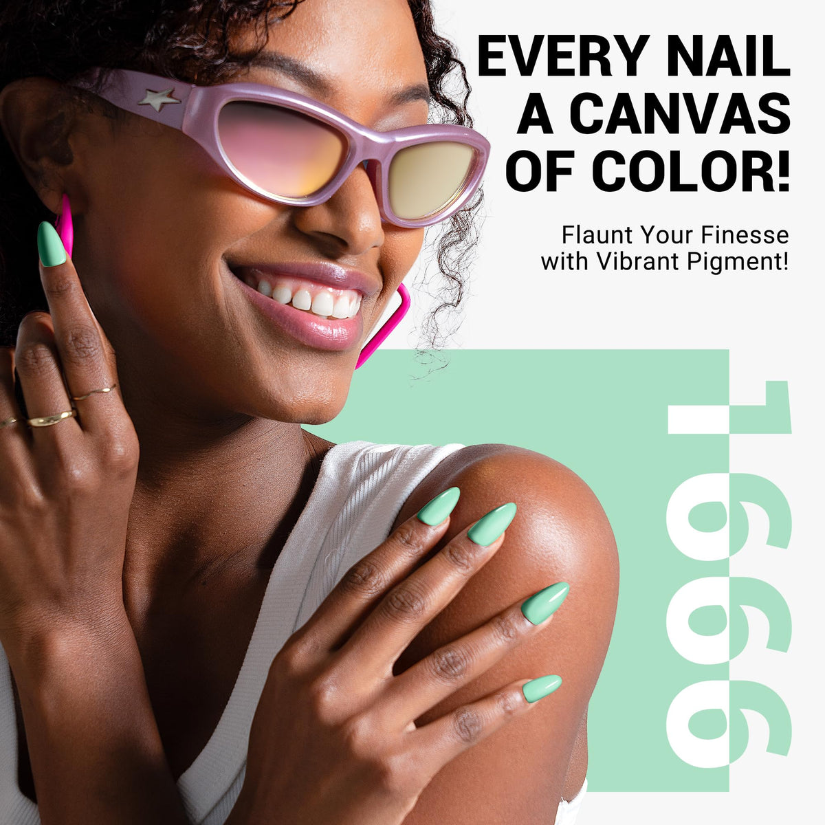 MelodySusie Thick Mint Green Gel Nail Polish packaging