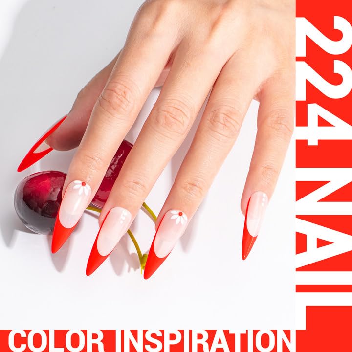 MelodySusie Thick Neon Orange Gel Nail Polish bottle side view