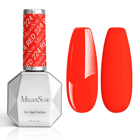 MelodySusie Thick Neon Orange Gel Nail Polish front view