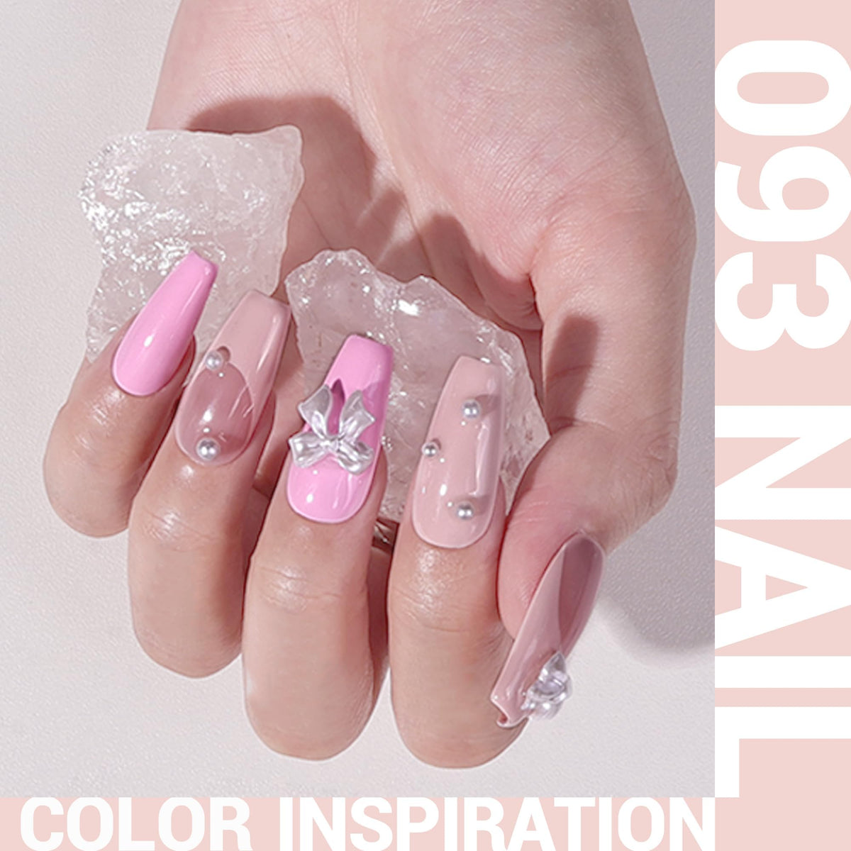 MelodySusie Thick Nude Pink Gel Nail Polish bottle side view
