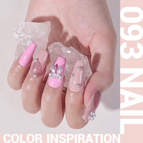 MelodySusie Thick Nude Pink Gel Nail Polish bottle side view