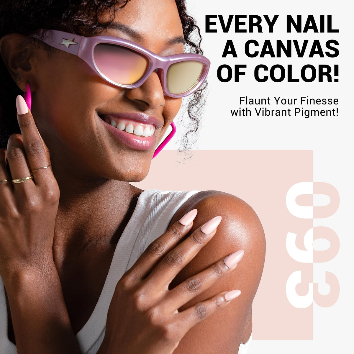 MelodySusie Thick Nude Pink Gel Nail Polish with UV lamp