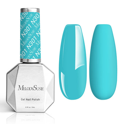 MelodySusie Thick Turquoise Blue Gel Nail Polish 0.5fl oz front view