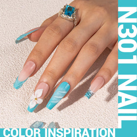 MelodySusie Thick Turquoise Blue Gel Nail Polish in packaging