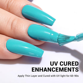 MelodySusie Thick Turquoise Blue Gel Nail Polish with UV lamp
