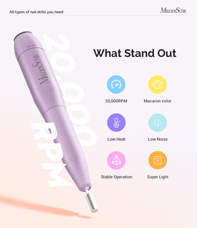 MelodySusie USB Nail Drill PC120I compact design for portability