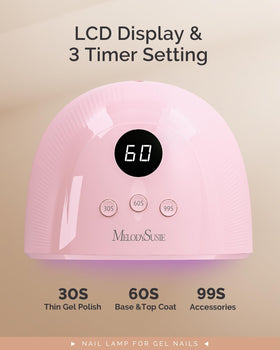 MelodySusie UV/LED Nail Lamp P-Plus30F in use with nails