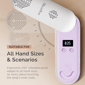 MelodySusie UV Nail Lamp with various gel polishes