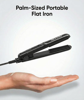 MELYDO Mini Flat Iron being used on short hair