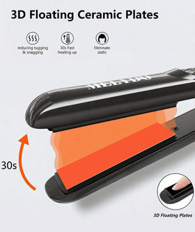 MELYDO Mini Flat Iron in heat-resistant pouch
