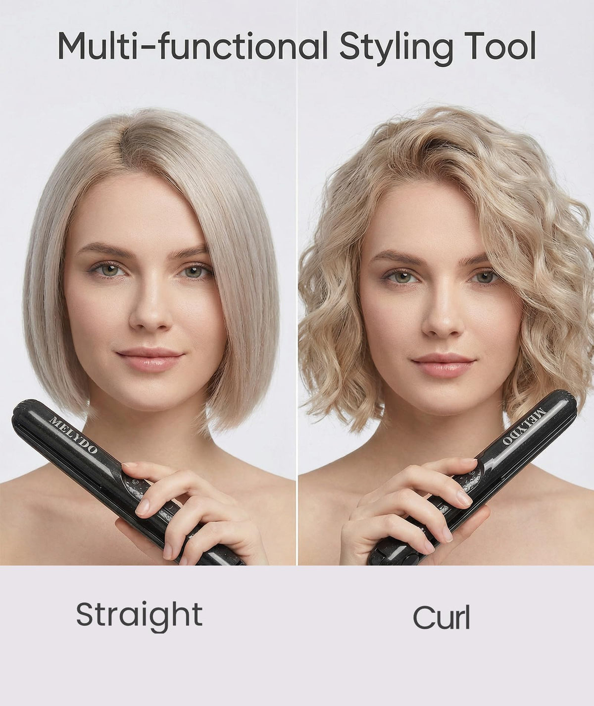MELYDO Mini Flat Iron with power-on indicator LED