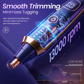 Mendaping trimmer side view with detachable blade