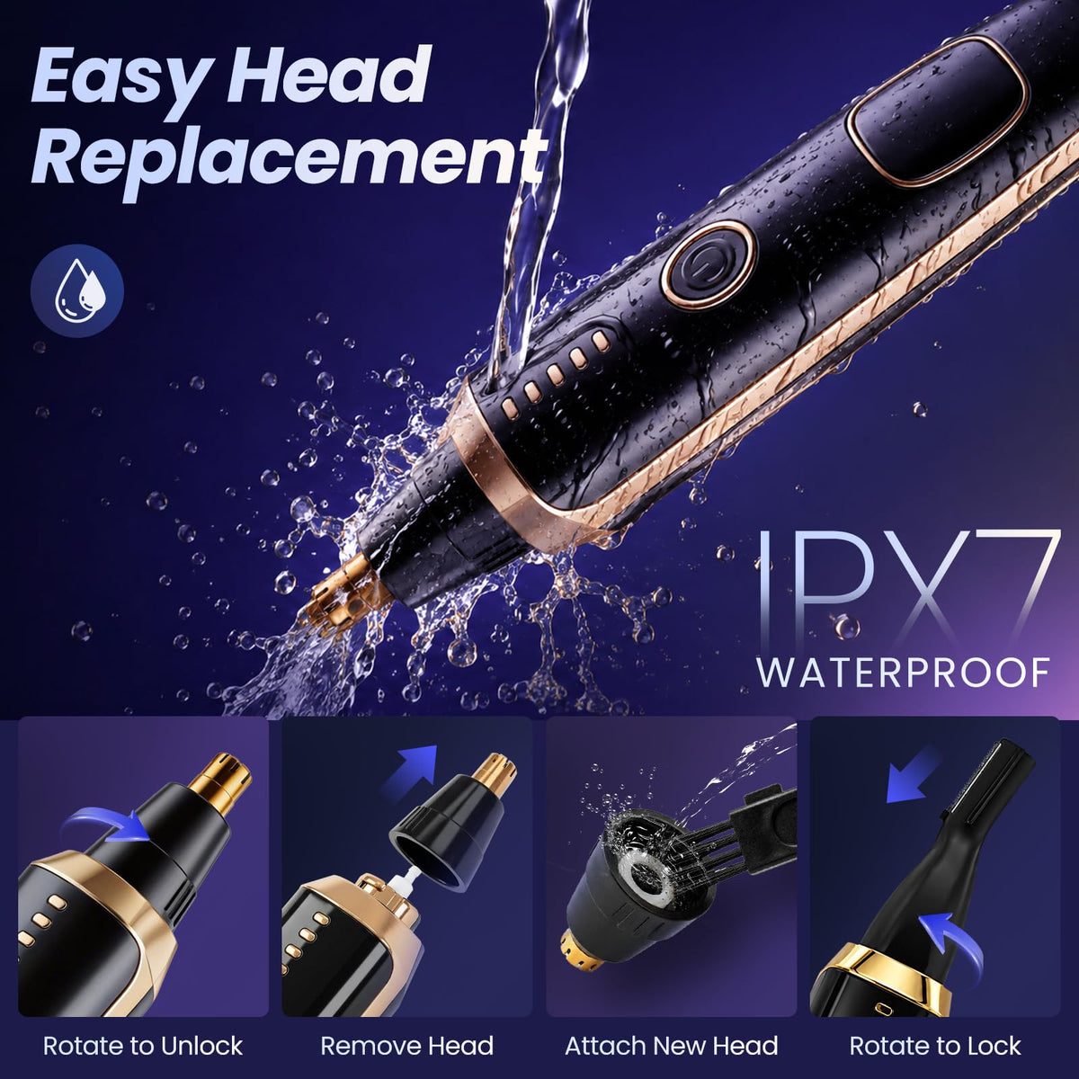 Mendaping trimmer with USB charging cable