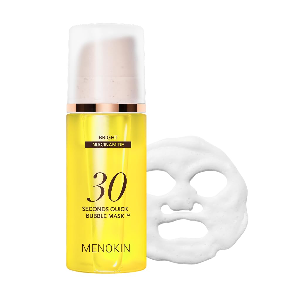 MENOKIN 30 Seconds Bubble Mask front view with packaging