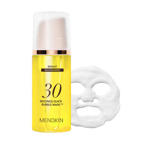 MENOKIN 30 Seconds Bubble Mask front view with packaging