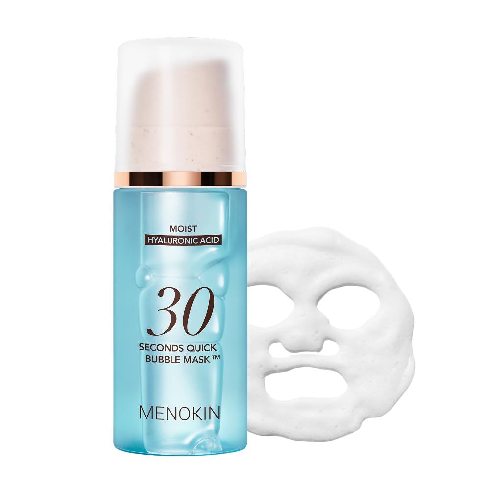 MENOKIN 30 Seconds Bubble Mask front view with packaging