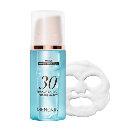 MENOKIN 30 Seconds Bubble Mask front view with packaging