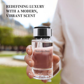 Mercedes Benz Eau De Toilette bottle with packaging