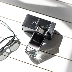 Mercedes Benz Intense Eau De Toilette on a stylish surface
