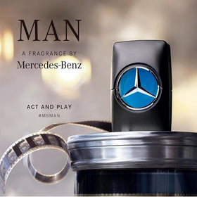 Mercedes Benz Man Eau de Toilette bottle close-up