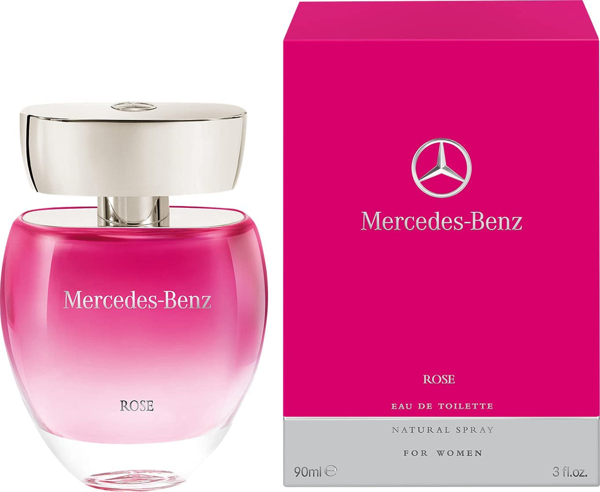Mercedes Benz Rose Eau De Toilette 3 Oz front view