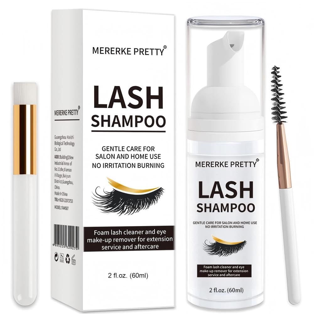 Mererke_Pretty Eyelash Extension Shampoo 60ml front view