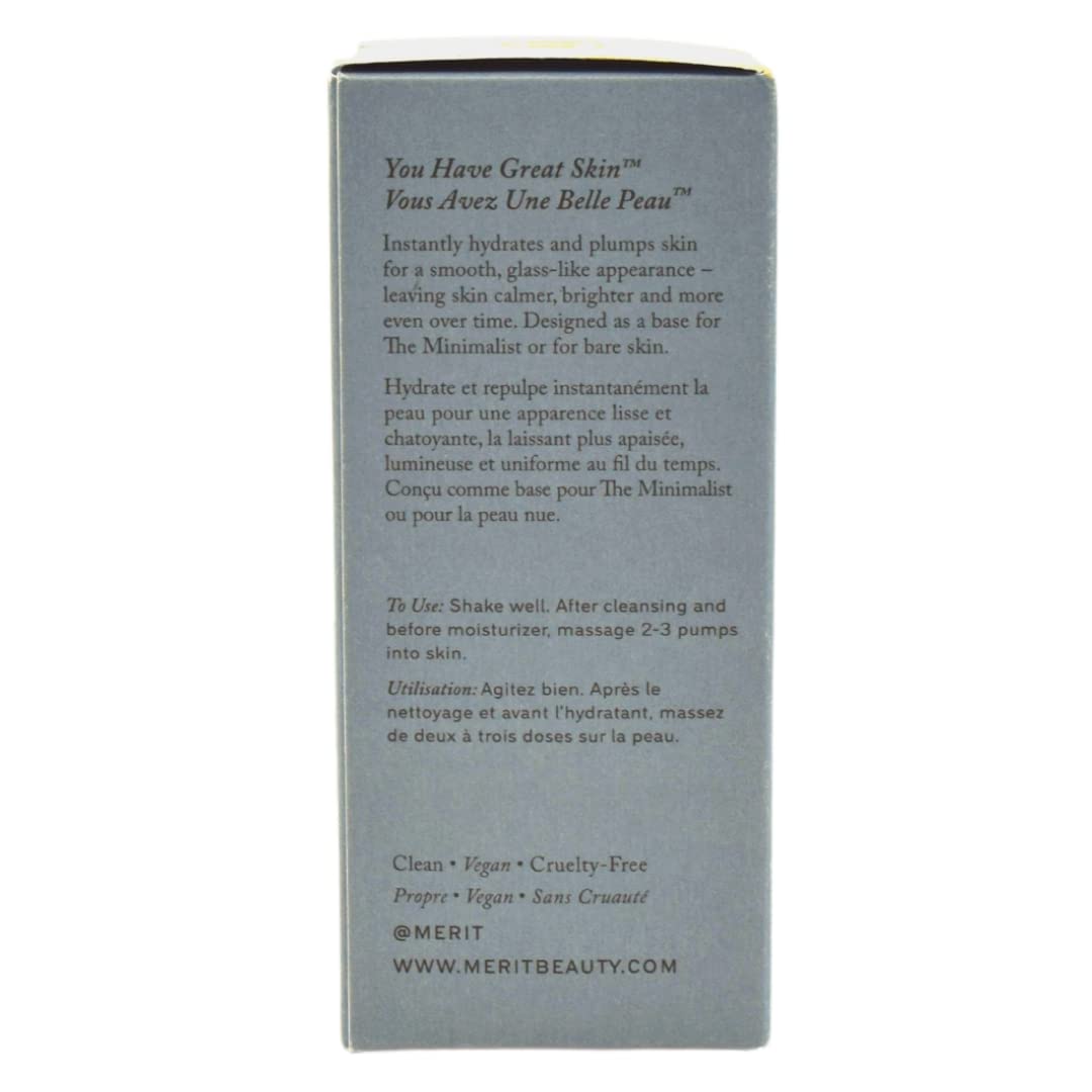 Merit Great Skin Instant Glow Serum with ingredients list