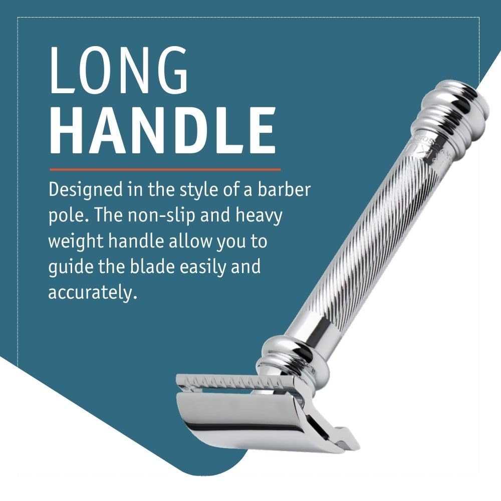 MERKUR 38C Double Edge Safety Razor with blade installed