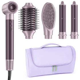 MESCOMB 5-in-1 Dual Voltage Hair Dryer Brush front view