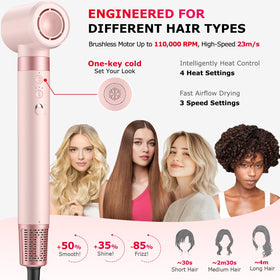 MESCOMB 5 in 1 Hot Air Styler compact design for travel