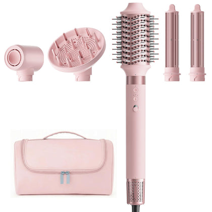 MESCOMB 5 in 1 Hot Air Styler front view with oval brush