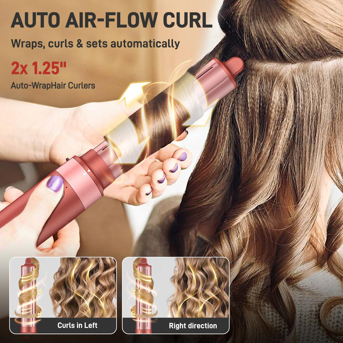 MESCOMB 5 in 1 Hot Air Styler in waterproof storage bag