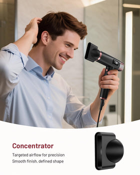 MESCOMB Hair Dryer concentrator nozzle close-up