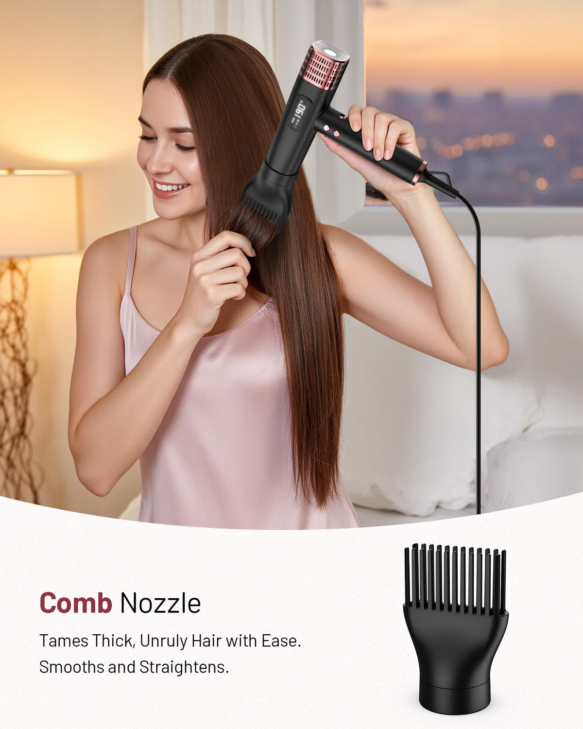 MESCOMB Hair Dryer diffuser attachment support curls
