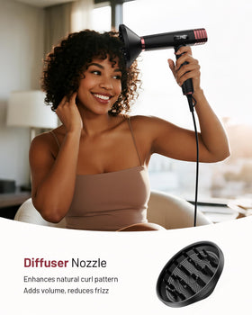 MESCOMB Hair Dryer in a stylish bathroom setting
