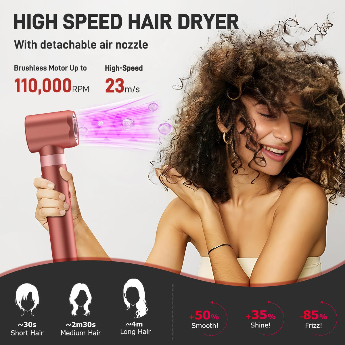 MESCOMB Hot Air Styler oval volumizing brush close-up